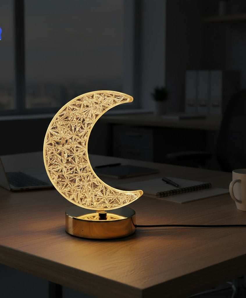 LAMPARA TACTIL EFECTO CRISTAL Mesa LCL LUNA [PAGA AL RECIBIR]