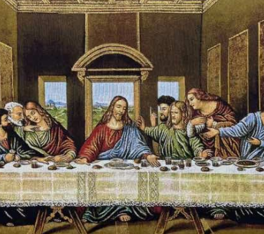 CUADRO ULTIMA CENA MARCO BARROCO DORADO [PAGA AL RECIBIR]