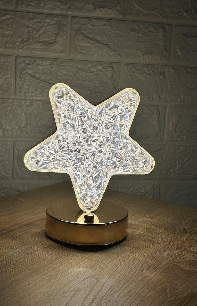 LAMPARA TACTIL EFECTO CRISTAL MESA LCL ESTRELLA [PAGA AL RECIBIR]